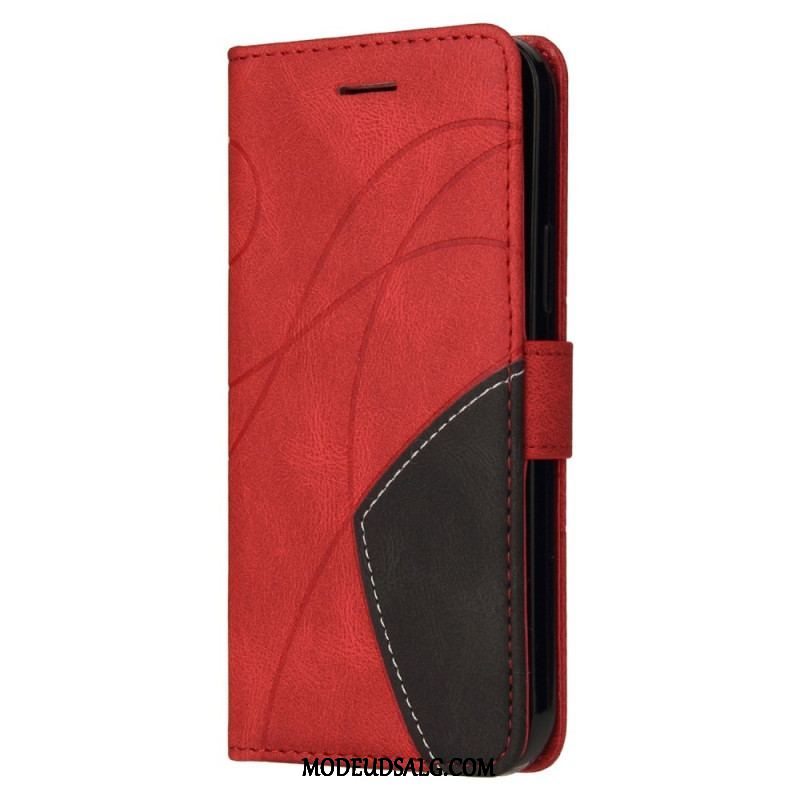 Flip Cover Samsung Galaxy S23 Ultra 5G Med Snor Tofarvet Rem