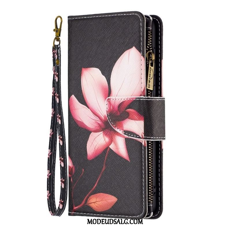 Flip Cover Samsung Galaxy S23 Ultra 5G Punge Etui Blomster Tegnebog