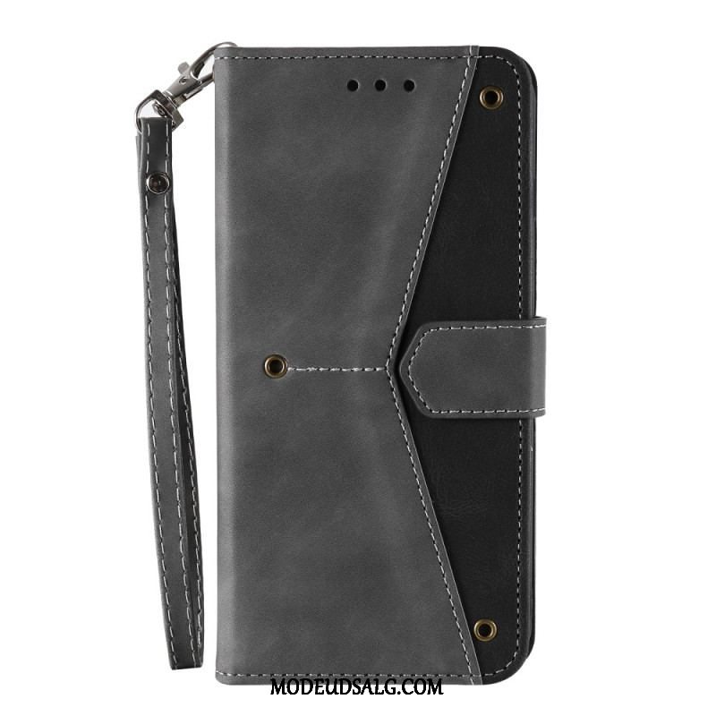 Flip Cover Samsung Galaxy S23 Ultra 5G Skin-touch-sømme