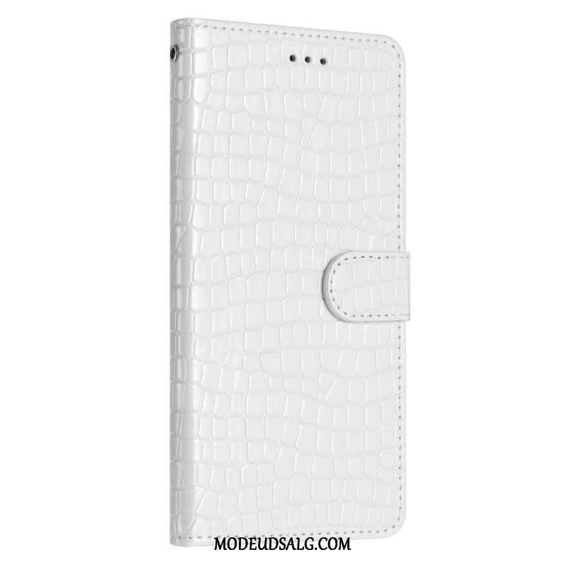 Flip Cover Samsung Galaxy S24 5g Krokodilletekstur Og Rem