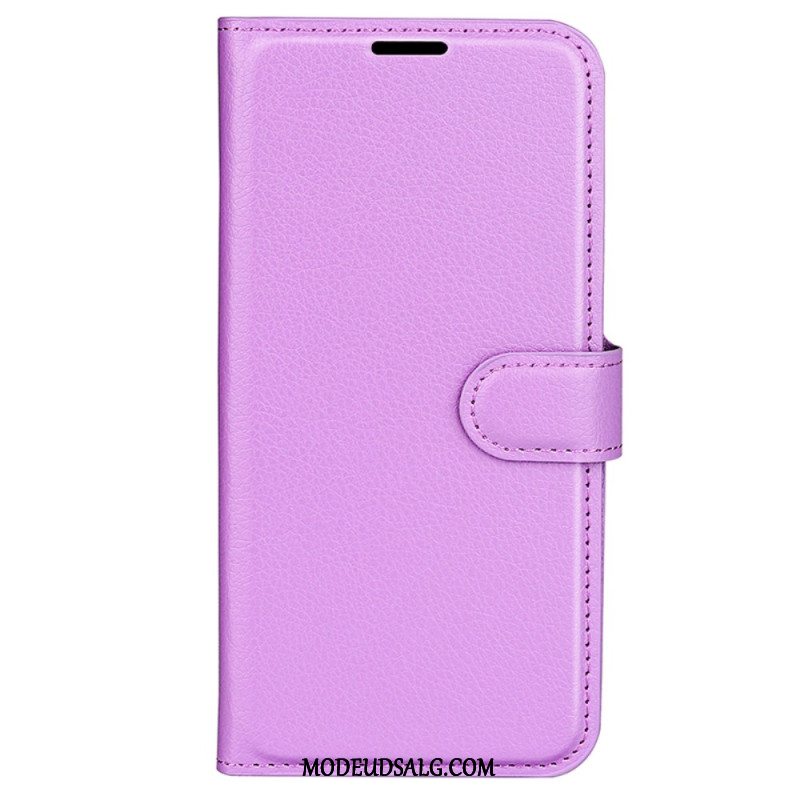 Flip Cover Samsung Galaxy S24 5g Litchi Kunstlæder