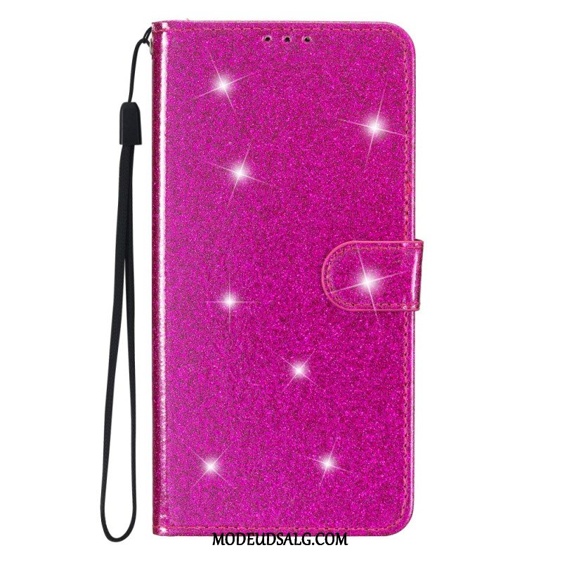 Flip Cover Samsung Galaxy S24 5g Med Glitter