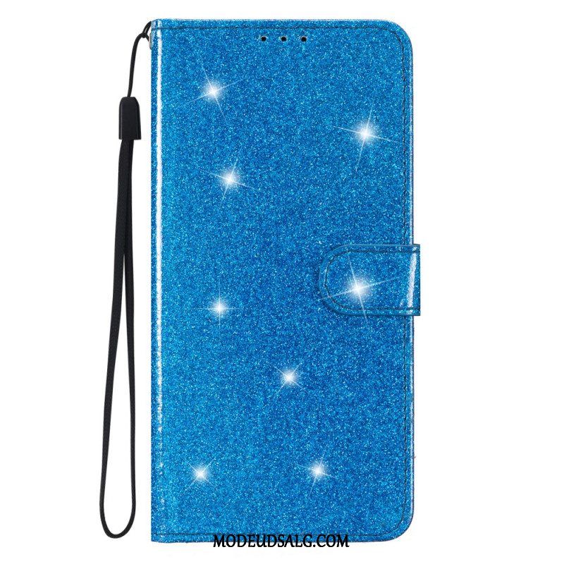 Flip Cover Samsung Galaxy S24 5g Med Glitter