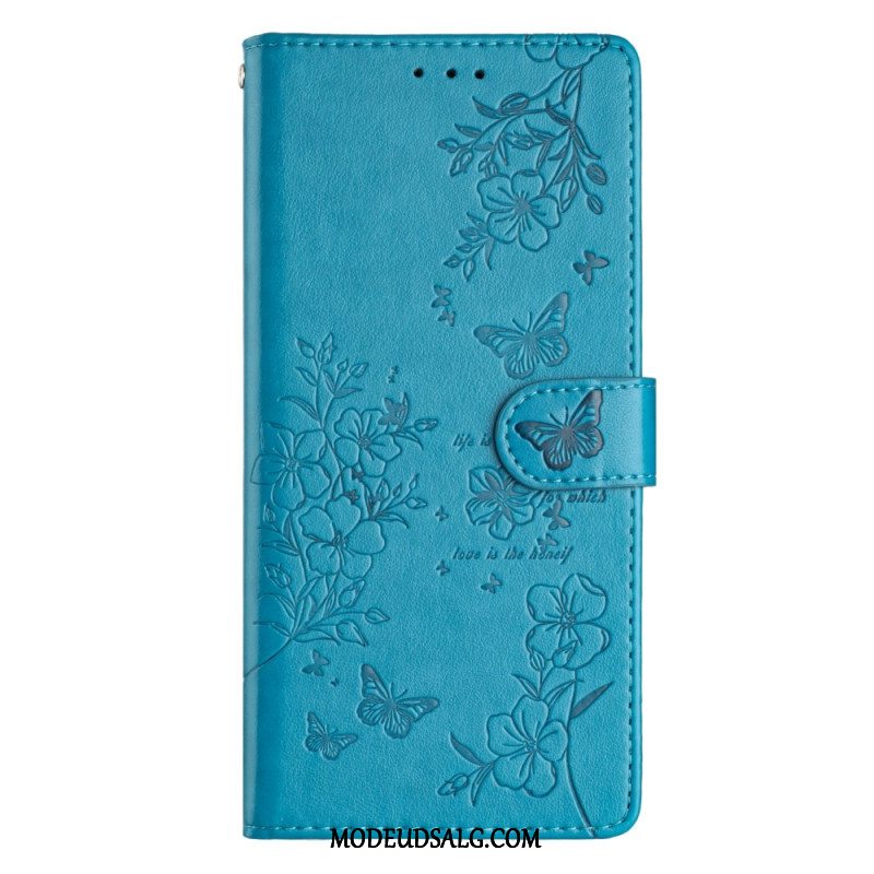 Flip Cover Samsung Galaxy S24 Fe Blomster