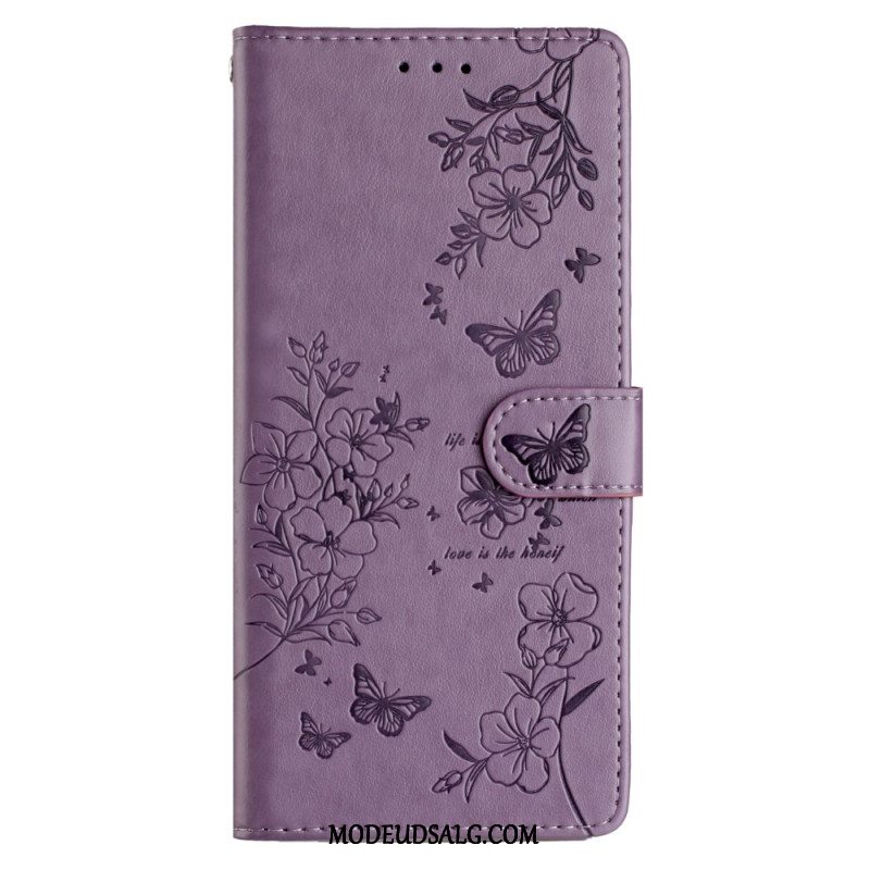 Flip Cover Samsung Galaxy S24 Fe Blomster