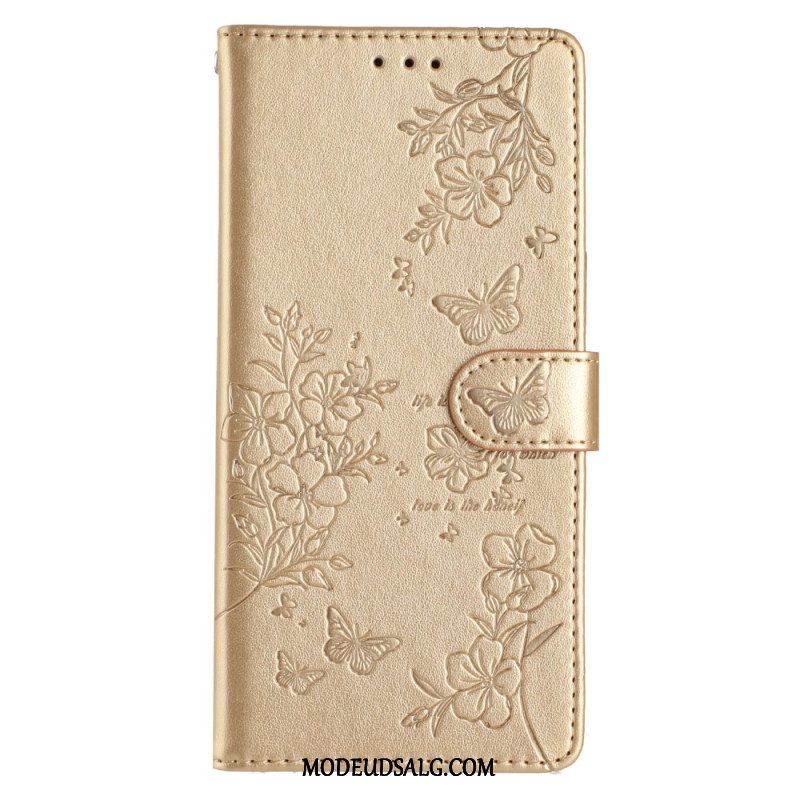 Flip Cover Samsung Galaxy S24 Fe Blomster