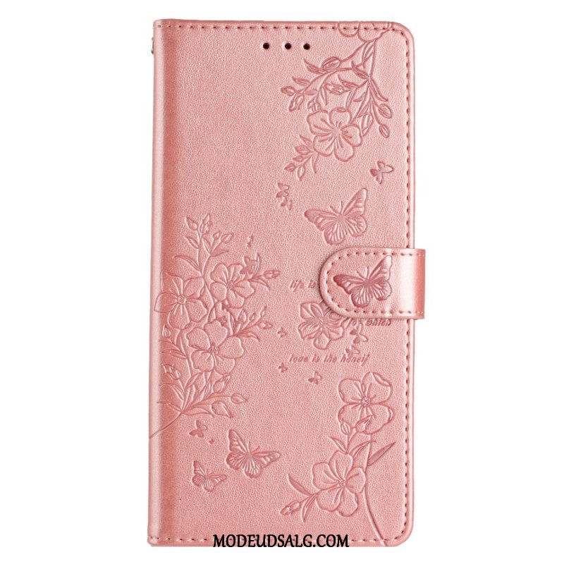 Flip Cover Samsung Galaxy S24 Fe Blomster