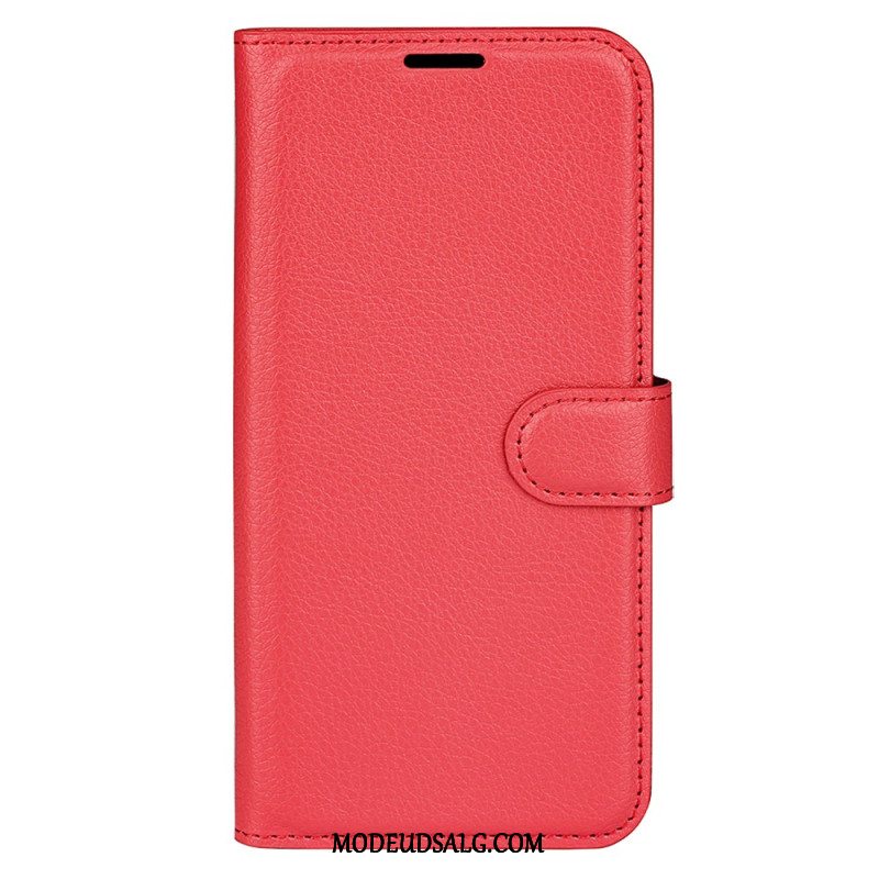 Flip Cover Samsung Galaxy S24 Fe Litchi Kunstlæder