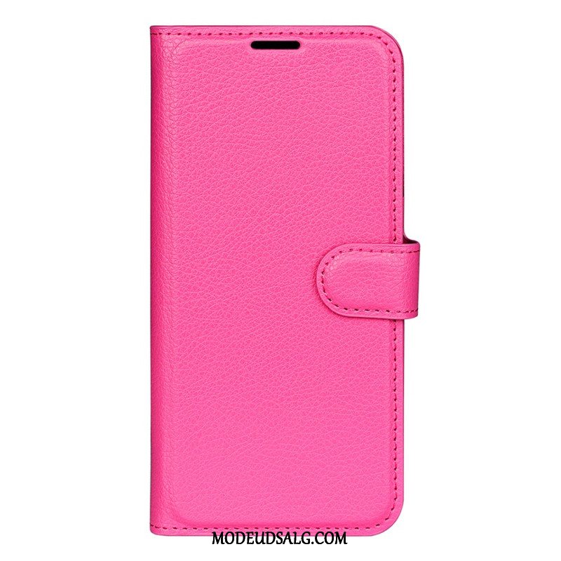 Flip Cover Samsung Galaxy S24 Fe Litchi Kunstlæder