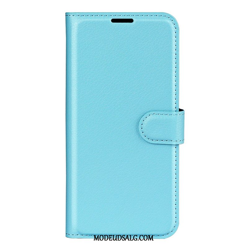 Flip Cover Samsung Galaxy S24 Fe Litchi Kunstlæder