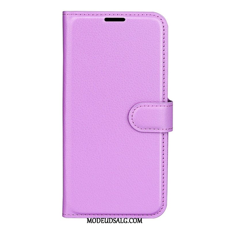 Flip Cover Samsung Galaxy S24 Fe Litchi Kunstlæder