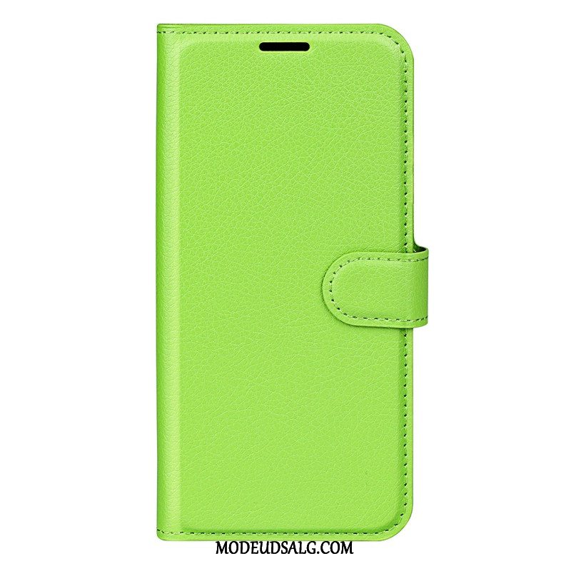 Flip Cover Samsung Galaxy S24 Fe Litchi Kunstlæder