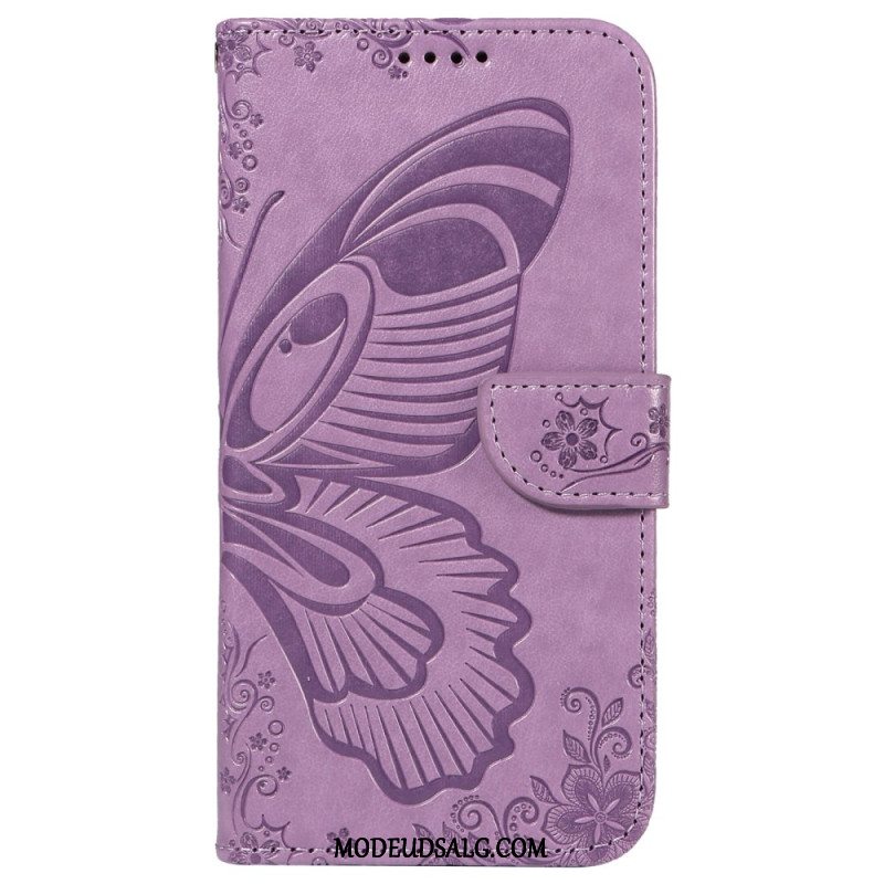 Flip Cover Samsung Galaxy S24 Fe Sommerfuglegrafik