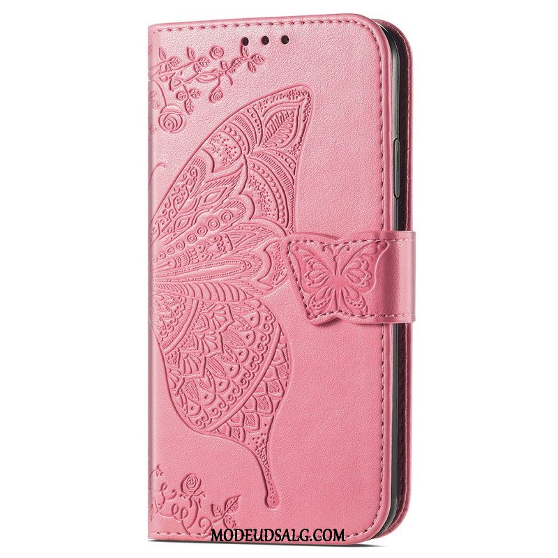 Flip Cover Samsung Galaxy S24 Plus 5g Barok Sommerfugl