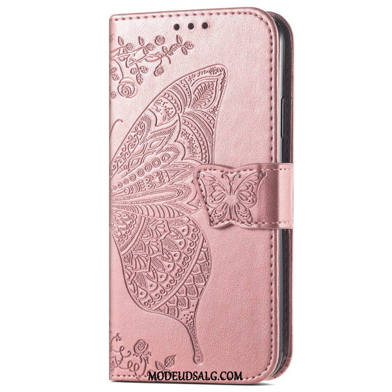 Flip Cover Samsung Galaxy S24 Plus 5g Barok Sommerfugl