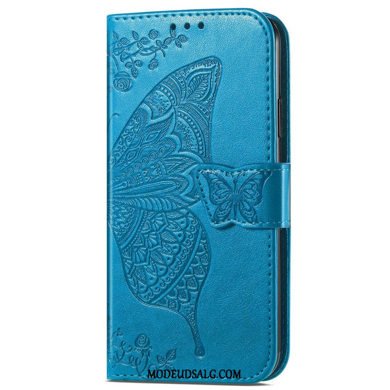 Flip Cover Samsung Galaxy S24 Plus 5g Barok Sommerfugl