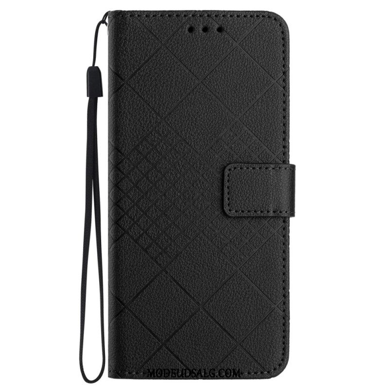 Flip Cover Samsung Galaxy S24 Plus 5g Strappy Diamanter