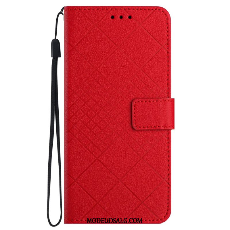 Flip Cover Samsung Galaxy S24 Plus 5g Strappy Diamanter