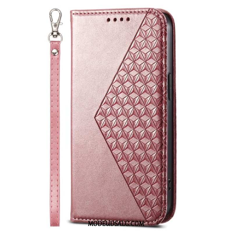 Flip Cover Samsung Galaxy S24 Ultra 5g 3d-design Med Snor