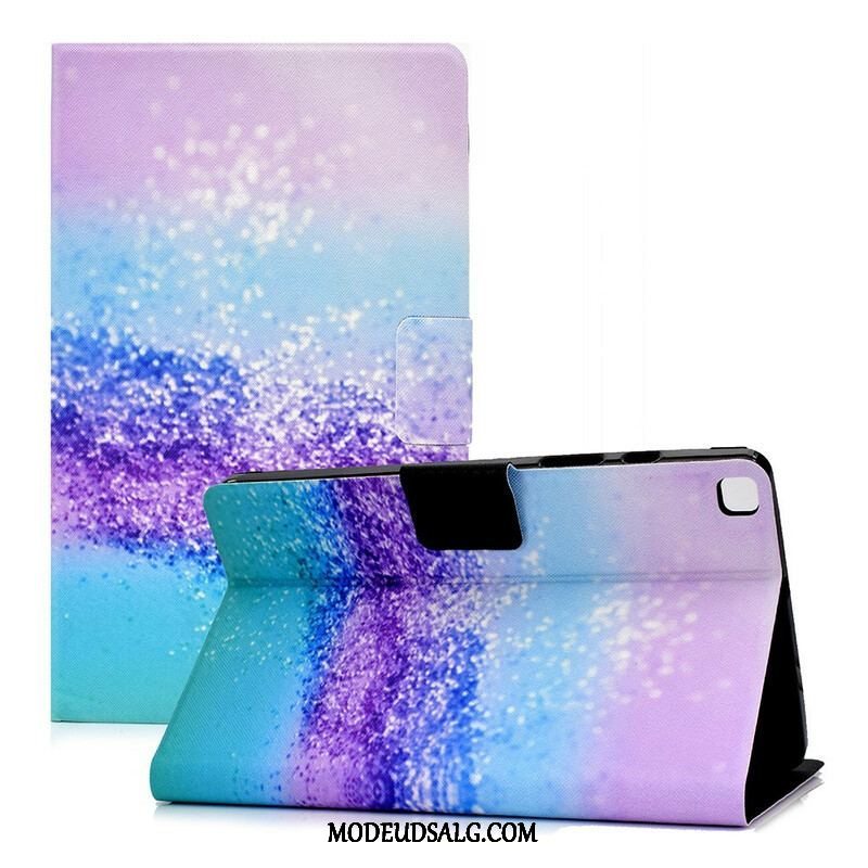 Flip Cover Samsung Galaxy Tab A7 Lite Skinnende Pailletter