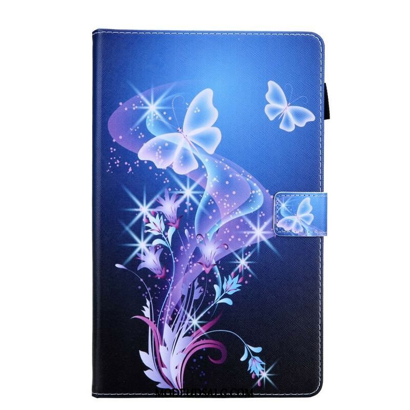 Flip Cover Samsung Galaxy Tab A7 Lite Sommerfugle