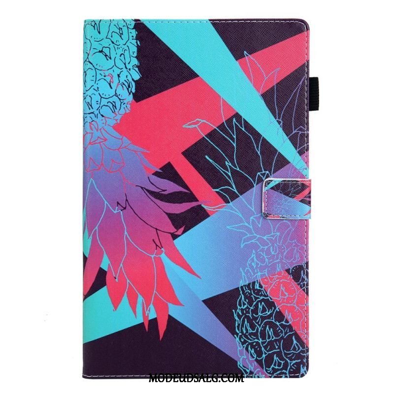 Flip Cover Samsung Galaxy Tab A8 (2021) Ananas Design