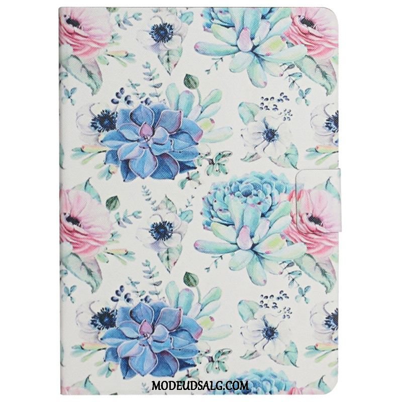 Flip Cover Samsung Galaxy Tab A8 (2021) Blomster Blomster Blomster