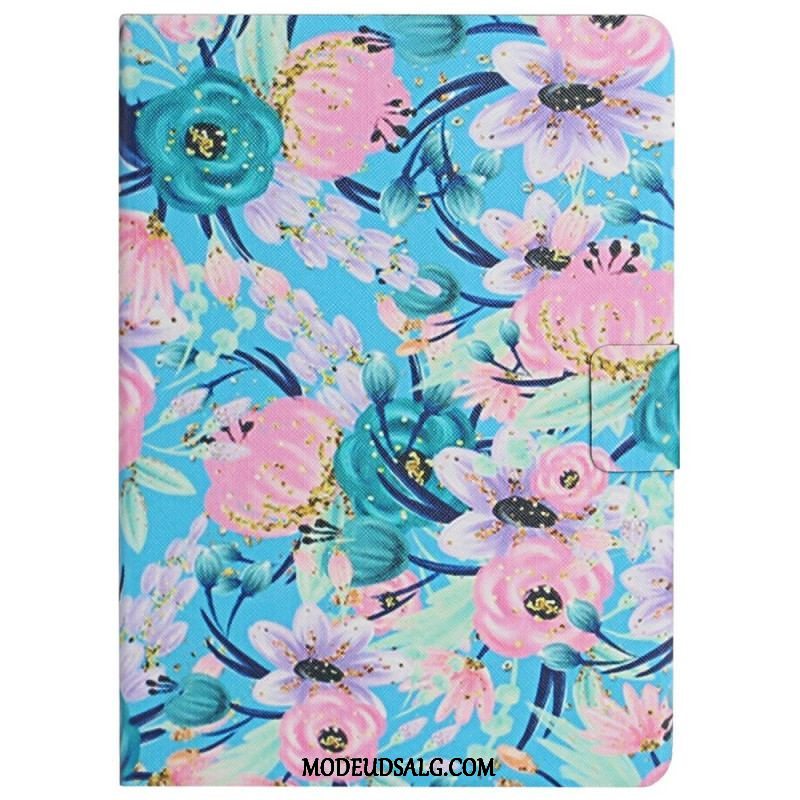 Flip Cover Samsung Galaxy Tab A8 (2021) Blomster Blomster Blomster