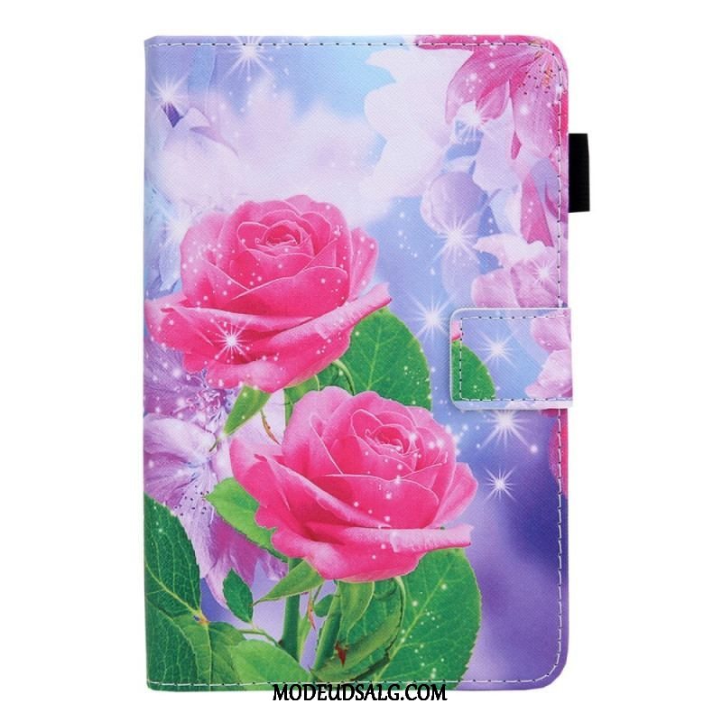 Flip Cover Samsung Galaxy Tab A8 (2021) Drømmeblomster