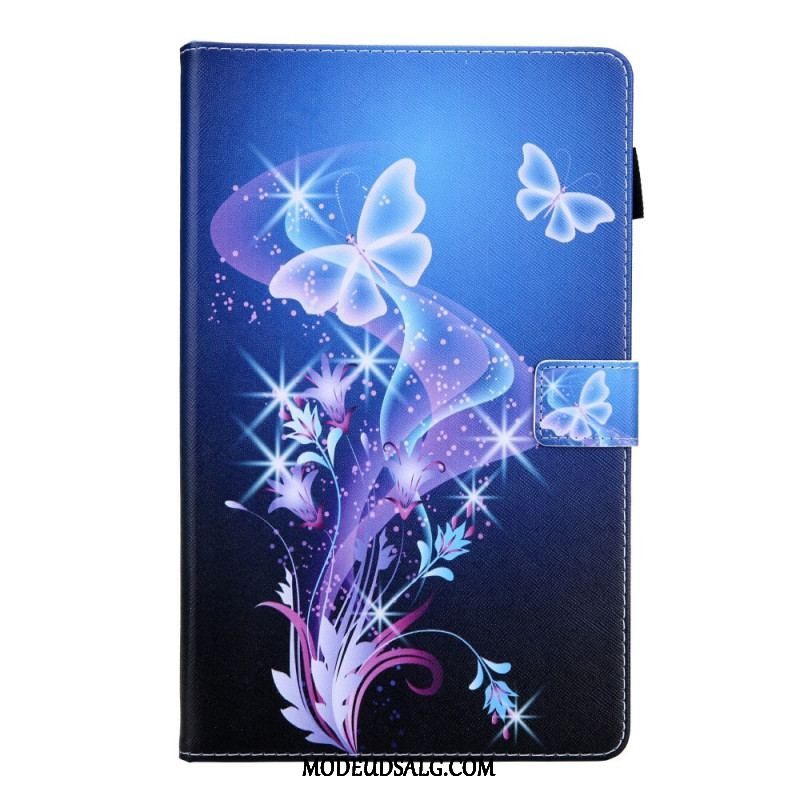 Flip Cover Samsung Galaxy Tab A8 (2021) Farverige Sommerfugle