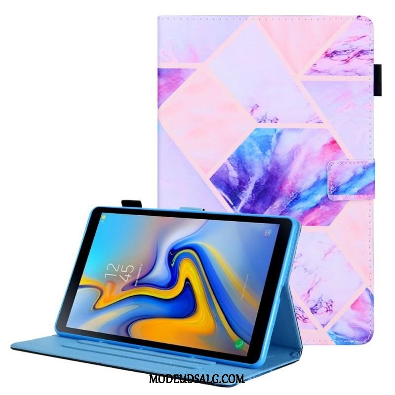 Flip Cover Samsung Galaxy Tab A8 (2021) Marmor Geometri Design