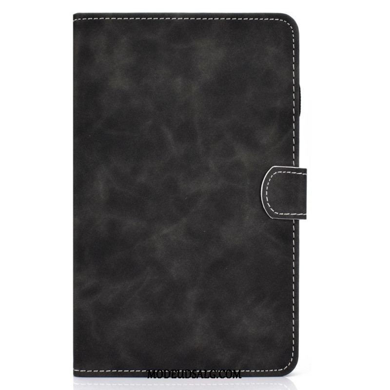 Flip Cover Samsung Galaxy Tab A8 (2021) Vintage Design Lædereffekt