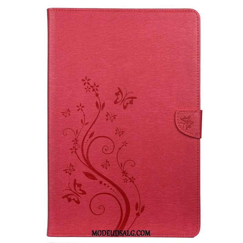 Flip Cover Samsung Galaxy Tab S8 Plus / Tab S7 Plus Blomstersommerfugle