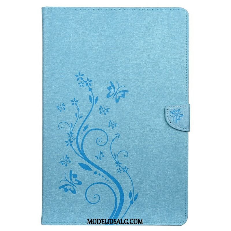 Flip Cover Samsung Galaxy Tab S8 Plus / Tab S7 Plus Blomstersommerfugle