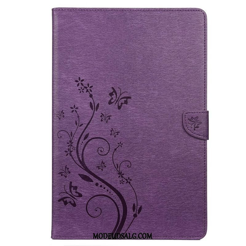 Flip Cover Samsung Galaxy Tab S8 Plus / Tab S7 Plus Blomstersommerfugle