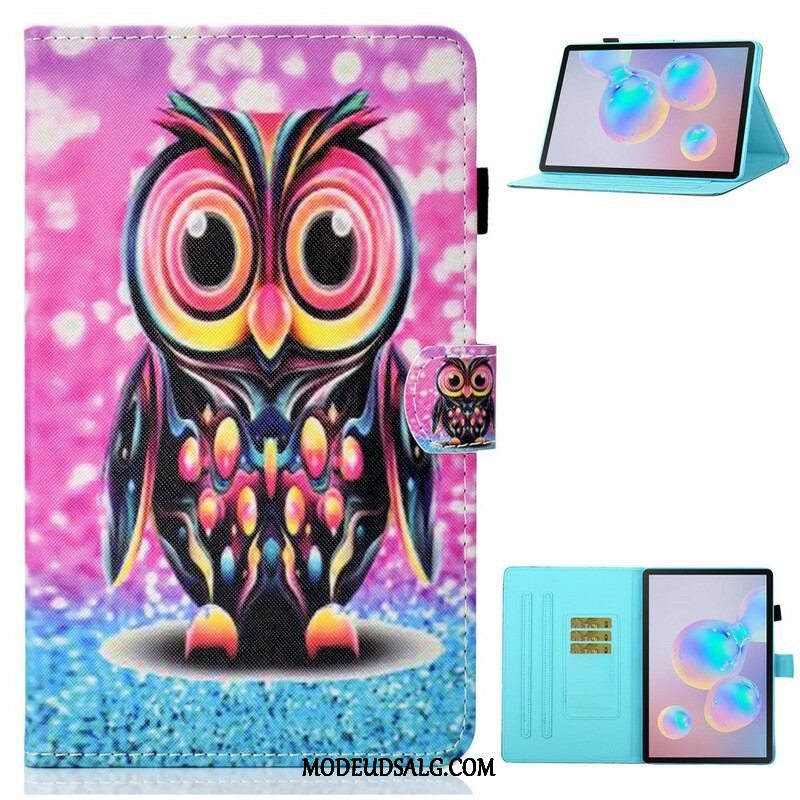 Flip Cover Samsung Galaxy Tab S8 / Tab S7 Sprængt Ugle