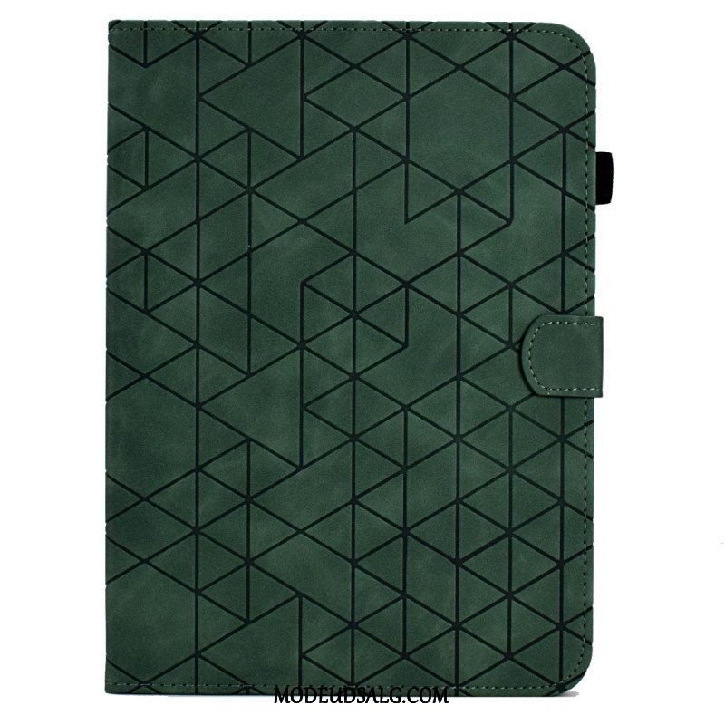 Flip Cover Samsung Galaxy Tab S9 Fe Geometrisk Mønster