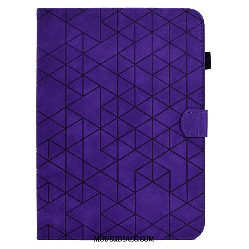 Flip Cover Samsung Galaxy Tab S9 Fe Geometrisk Mønster