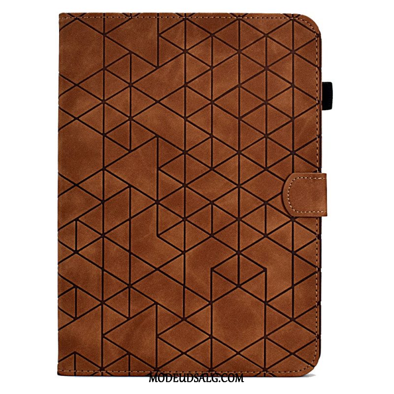 Flip Cover Samsung Galaxy Tab S9 Geometrisk Mønster