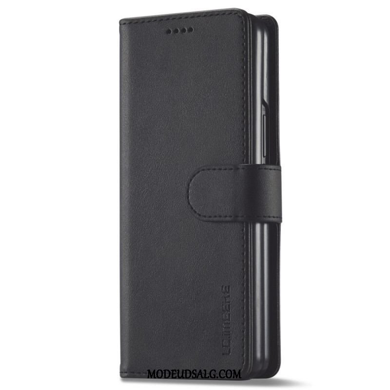 Flip Cover Samsung Galaxy Z Fold 3 5G Lc.imeeke Lædereffekt