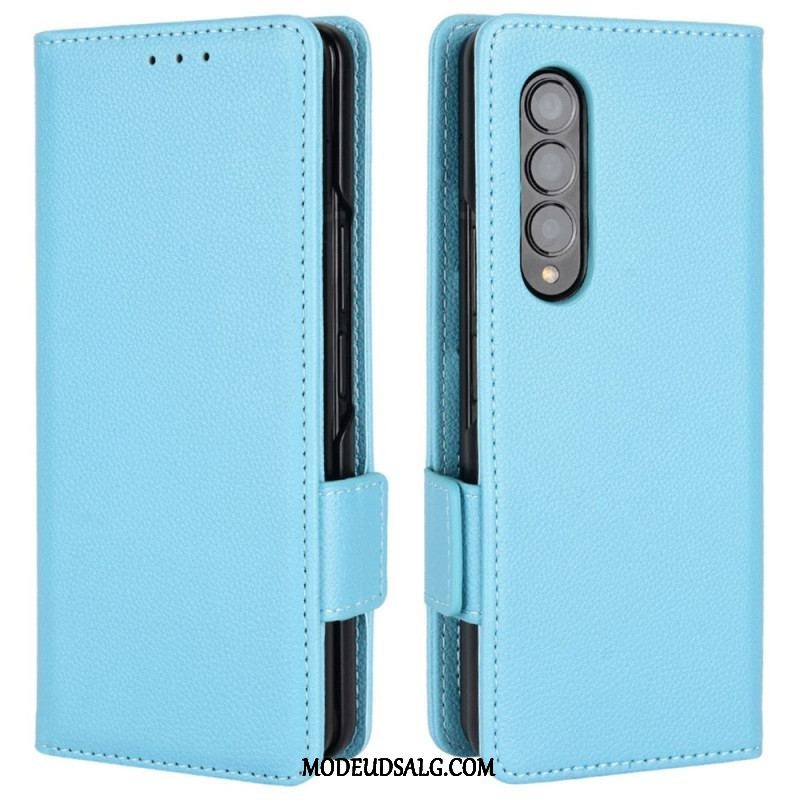 Flip Cover Samsung Galaxy Z Fold 4 Imiteret Læder Winston