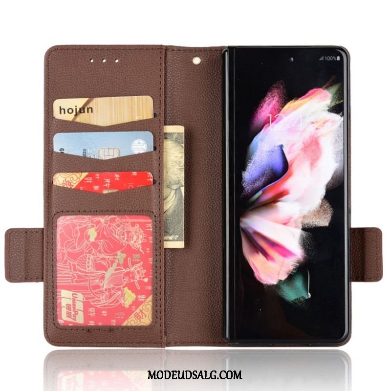 Flip Cover Samsung Galaxy Z Fold 4 Imiteret Læder Winston