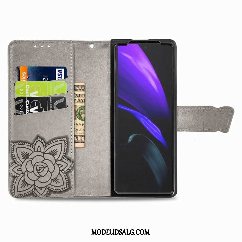 Flip Cover Samsung Galaxy Z Fold 4 Kæmpe Sommerfugl