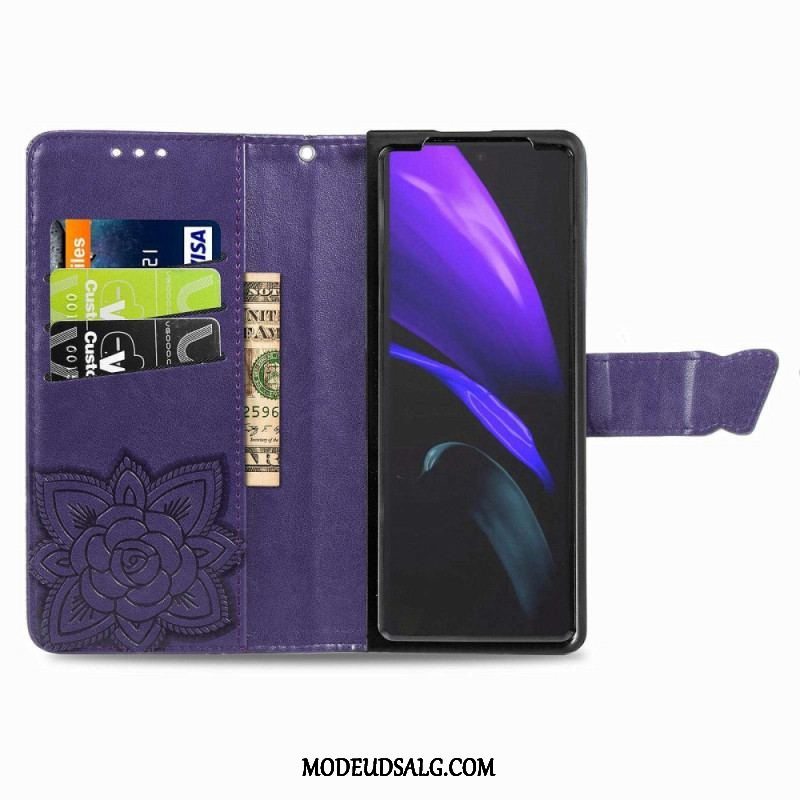 Flip Cover Samsung Galaxy Z Fold 4 Kæmpe Sommerfugl