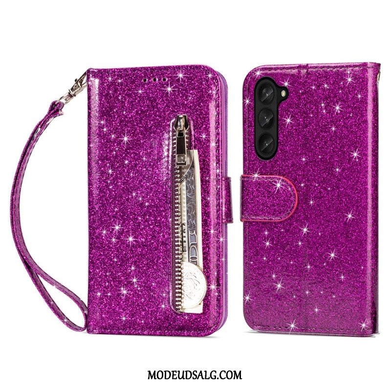 Flip Cover Samsung Galaxy Z Fold 5 Glitterpung Med Rem