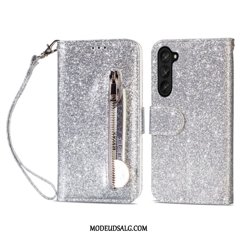 Flip Cover Samsung Galaxy Z Fold 5 Glitterpung Med Rem