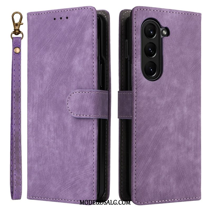 Flip Cover Samsung Galaxy Z Fold 5 Klassisk Rfid