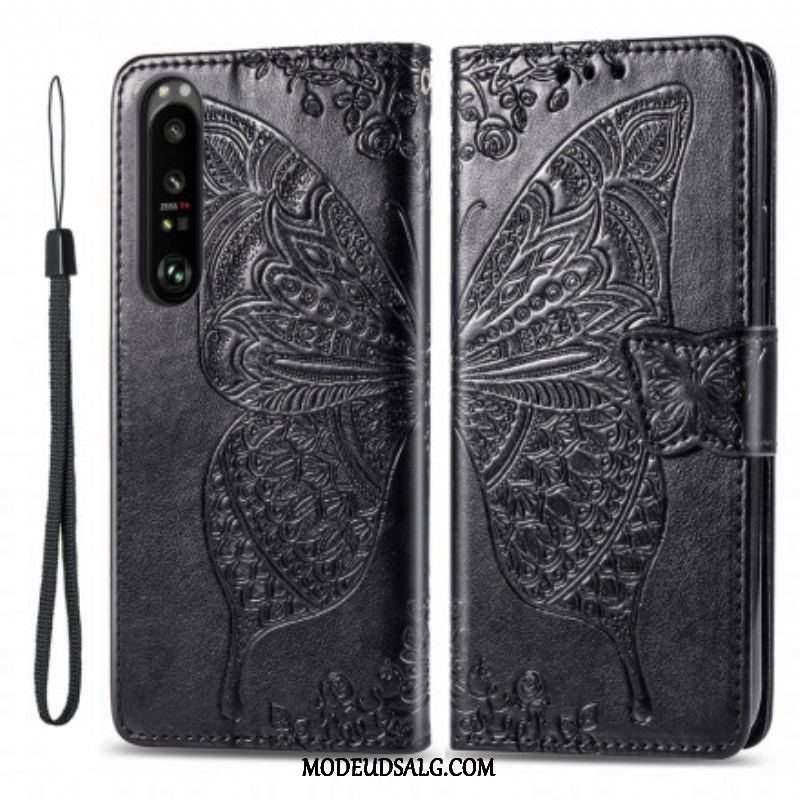 Flip Cover Sony Xperia 1 III Halve Sommerfugle