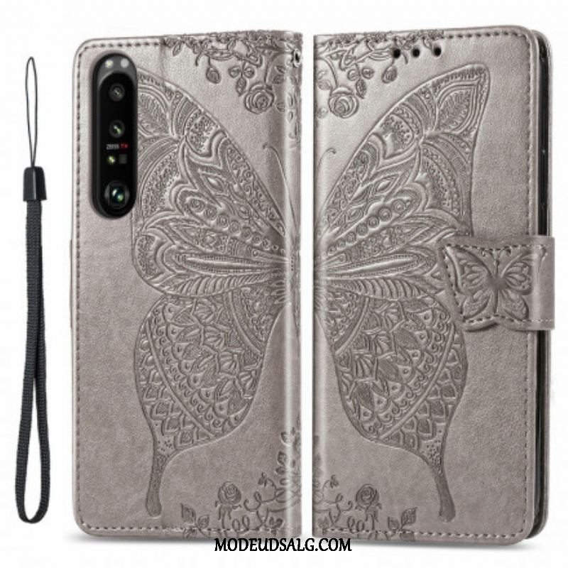 Flip Cover Sony Xperia 1 III Halve Sommerfugle