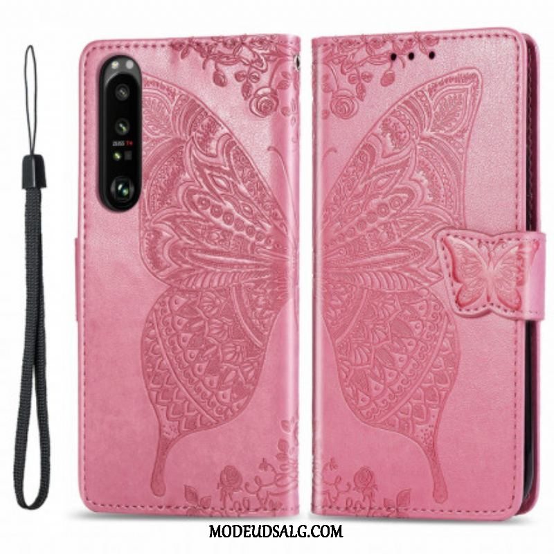 Flip Cover Sony Xperia 1 III Halve Sommerfugle